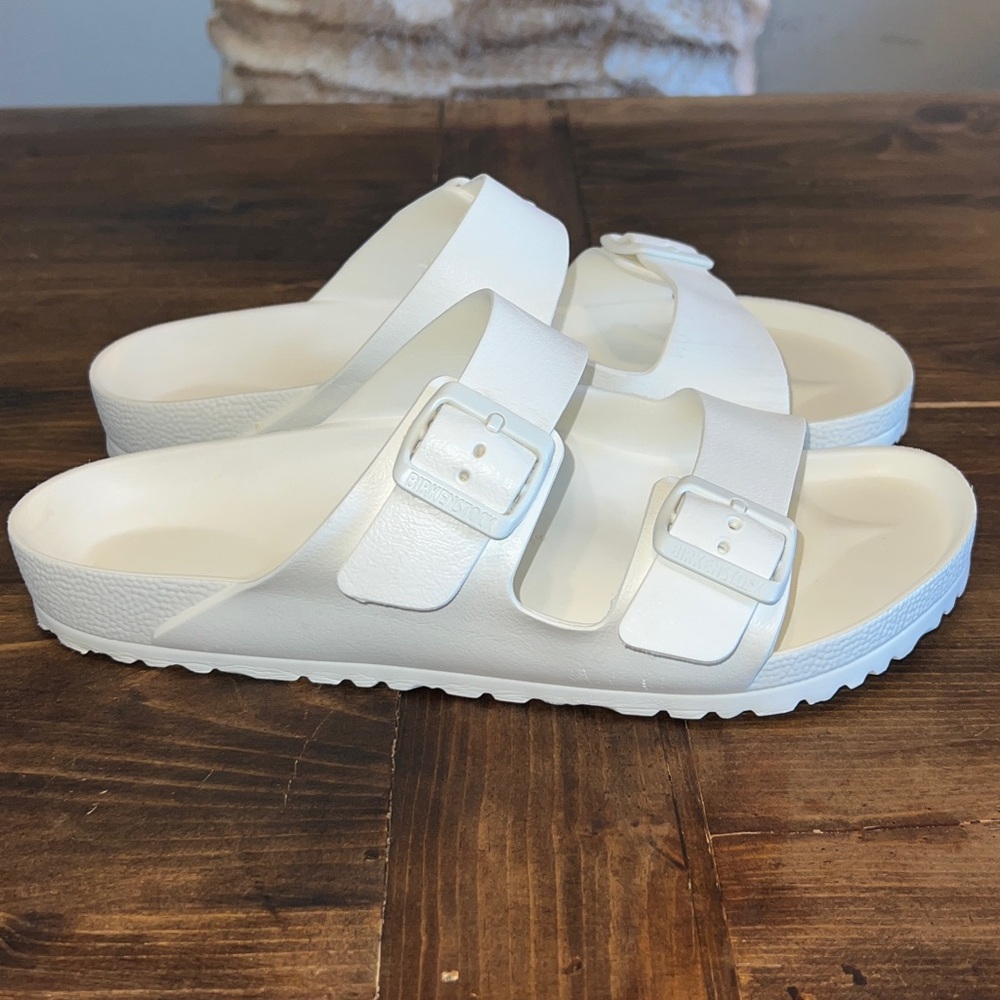 Birkenstock White Arizona Essentials Slide Sandals EVA | EU: 43 M: 10-10.5 W: 12 - Picture 4 of 14
